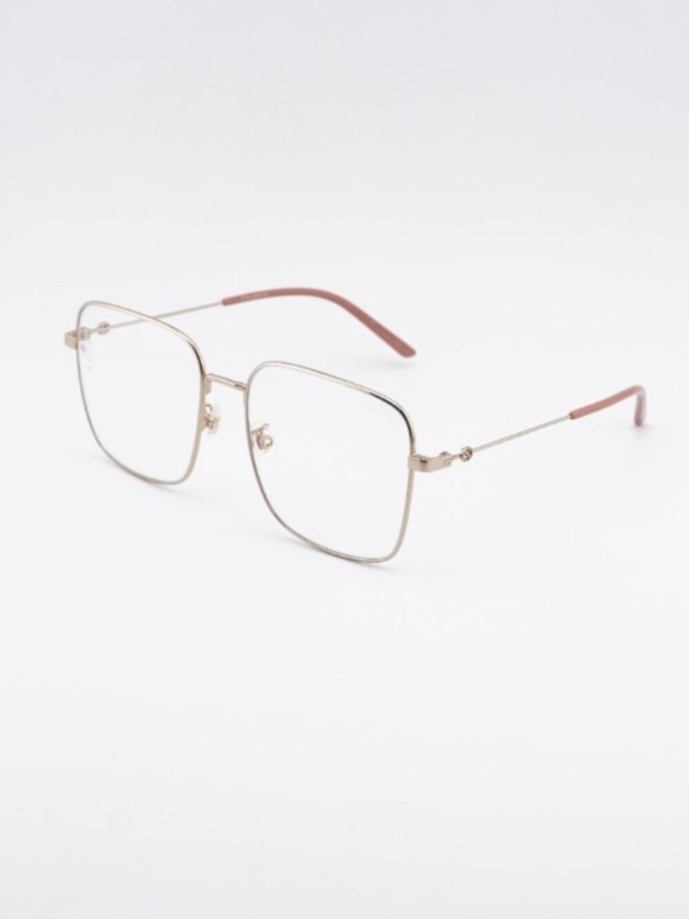 Gucci GG0445O 001 Eyeglasses Gold 56mm Square Frame